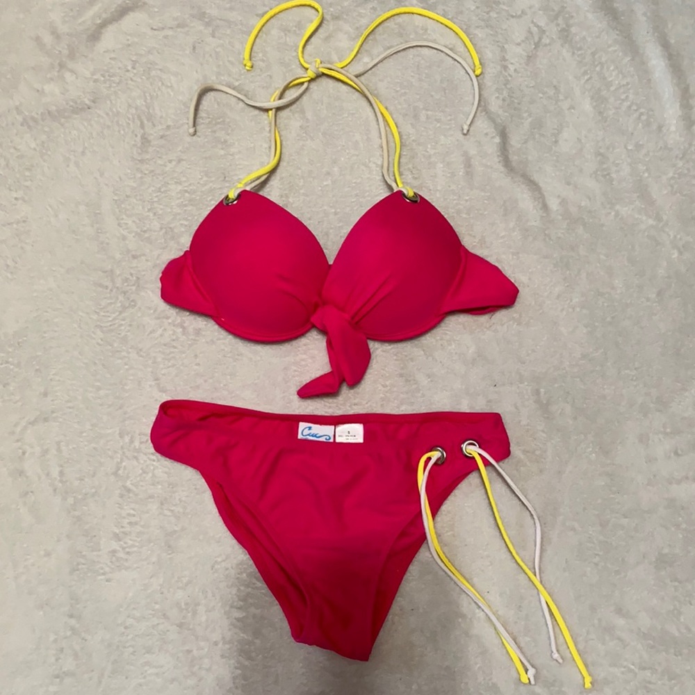 Woman Pink Bikini